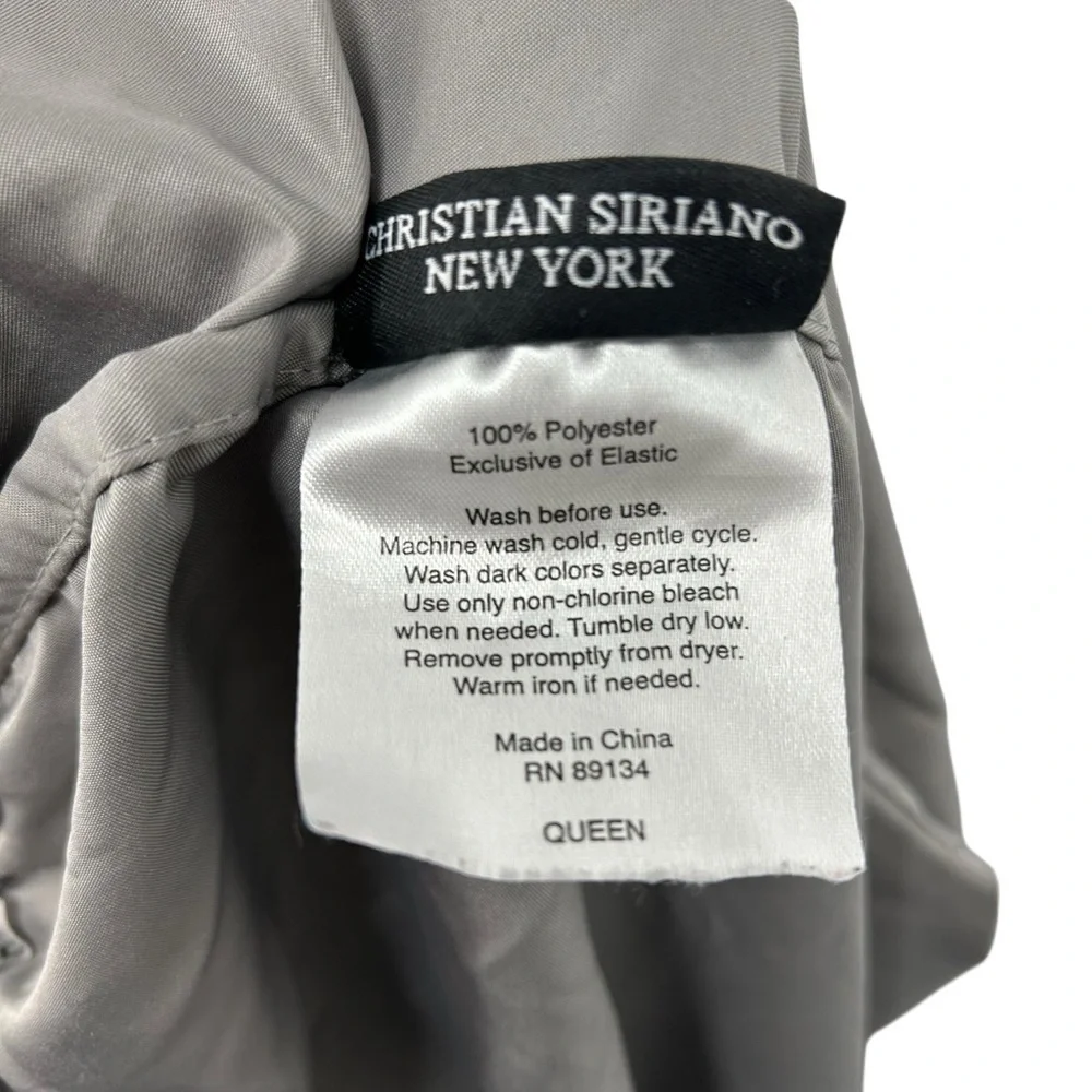 Christian Siriano New York Queen fabric cover Gray 100% Polyester